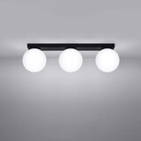  Stropna svetilka YOLI 3 črna, (21347779) | Shoptok.si
