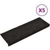  Otirači za stepenice 5 kom crni 65x21x4 cm prošiveni | shoptok.hr
