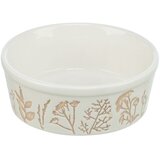  Činija sa motivom cveća keramička 20cm belo krem | Eponuda.com