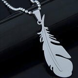 IZMAEL Ogrlica SI-34158 Feather - Srebrna | shoptok.hr