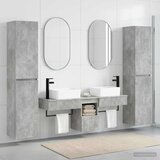  Set namještaja za kupaonicu 5 kom. Betonska siva 33 x 34,5 x 160 cm Cijene