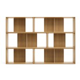Kave Home Modularni sustav polica 6 kom u dekoru hrasta u prirodnoj boji 168x114 cm Litto – | shoptok.hr