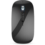 INF brezžična miška, 2.4G & bluetooth 5.1 tri-mode tiha miška black, (21658990) | Shoptok.si