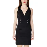 Guess Kratke obleke SL AMANDA BODY ICON DRESS W3GK52WB4H2 Črna