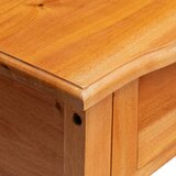  klubska mizica, trden mahagonijev les, naravna, 50,5x30x75,5 cm | Shoptok.si