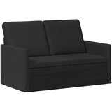 Set sofe 2 pcs Crna Tkanina - Crna 1-sjedalo + 2-sjedalo (120 cm) | shoptok.hr