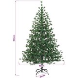  Umjetno božićno drvce s nogom 150 cm PVC i metal Zelena - 150 cm bez LED svjetala | shoptok.hr