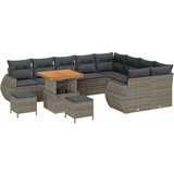  Vrtna sedežna garnitura 12 pcs Siva poli ratan, (5000144506) | Shoptok.si