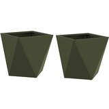  Sadilica 2 pcs Maslinasto zelena 30 x 30 x 30 cm Čelik | shoptok.hr
