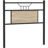 Maison Chic Posteljno vzglavje - Vzglavna omarica sonoma hrast 75 cm inženirski les in jeklo, (22077039) Cene