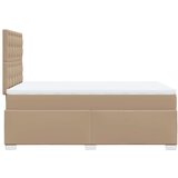  Box spring postelja z vzmetnico kapučino 80x200 cm umetno usnje, (21306934) | Shoptok.si