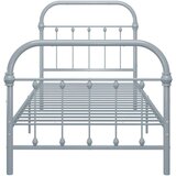  Posteljni okvir siv kovinski 90x200 cm, (20606550) | Shoptok.si