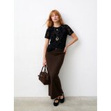 Sinsay Majica od mrežice s cvjetnim uzorkom | shoptok.hr