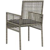  Vrtna stolica s jastukom 2 pcs Siva 55 x 53 x 85 cm poliratan | shoptok.hr