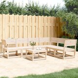 Maison Chic Seti vrtnega pohištva - Vrtna garnitura - Vrtni pohištvo set 6-delna trdna borovina, (21816066) | Shoptok.si