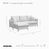 Rodier Ružičasta baršunasti sklopiva/s prostorom za odlaganje kutna garnitura (s lijevim kutom/s ležaljkom) Brim – | shoptok.hr