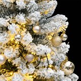  Umjetno božićno drvce 150 LED sa šarkama i kuglicama 150 cm | shoptok.hr
