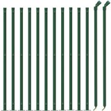  Mrežna ograja s prirobnico zelena 1,1x25 m | Shoptok.si