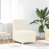 vidaXL Sofa Stolica Krem 55 cm Kovrčava tkanina nalik vuni Cijene