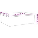 vidaXL Plastične kutije za pohranu 3 kom 25 L za slaganje | shoptok.hr
