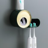 Generic Stojalo za zobne ščetke, stojalo za shranjevanje zobne paste, dozirnik, kopalniški organizator, stensko, neperforirano, (21126290) | Shoptok.si