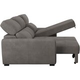 CARRYHOME KOTNA SEDEŽNA GARNITURA, mikrovlakna sivorjava | Shoptok.si