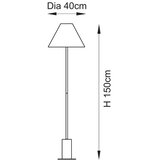  endon 114209 - podna lampa 1xE27/10W/230V bež/zlatna | Eponuda.com