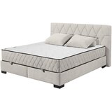 MID.YOU POSTELJA Z VZMETNICO 180 cm x 200 cm , tekstil, leseni material bež | Shoptok.si