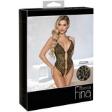 Abierta Fina otvoreni bodi od čipke sa kamenčićima (crno-zlatni) - L | shoptok.hr