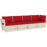 The Living Store Vrtni kavč štirised iz palet z blazinami smrekovina - Kavč Iz Palet, (21460264) | Shoptok.si