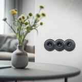  Kliklap - Trostruka retro kućna utičnica sa ramom 230V antracit | Eponuda.com