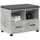  Haldna klop z blazino s predalom Betonsko siva 60 x 38 x 46 cm, (5000155678) | Shoptok.si