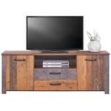 Modern Living Tv-element Ontario, Barva Hrasta, Temno Siva | Shoptok.si