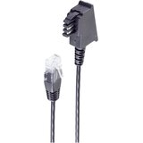 Shiverpeaks basic-s telefonski priključni kabel tae-f vtič na vtič RJ45\, usmerjevalni kabel dsl vdsl\, črn\, 20 m dsl priključni kabel [1x moški konektor tae-f - 1x RJ45 vtič 8p, (20411153) | Shoptok.si