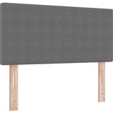 vidaXL Vzglavnik Svetlo siv Tkanina, Umetno usnje, Trda borovina | Shoptok.si