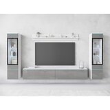 XXXL Dnevni Regal Vera I, Bela, Siva, Z Osvetlitvijo, 4-Delni | Shoptok.si