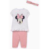 CA komplet za bebe, roze-beli