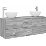  Set ormarića za kupaonicu 3 kom. Siva Sonoma 49,5 x 35 x 63 cm | shoptok.hr