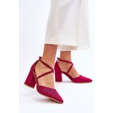Boto Fashionable Glitter Pumps On Heel Fuchsia Galaxy | Eponuda.ba