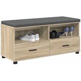  Klupa za hodnik s jastukom Sonoma hrast 100 x 38 x 46 cm | shoptok.hr