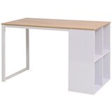 vidaXL pisaći stol 120 x 60 x 75 cm boja hrasta i bijela Cijene