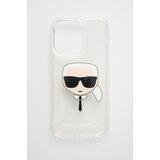 Karl Lagerfeld Etui za telefon iPhone 13 Mini srebrna barva Cene