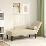 vidaXL počivalnik z blazinami krem blago, (21411284) | Shoptok.si