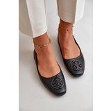 Boto Women's Ballerina Flats with Eco Leather Decoration Black Rhodike | Shoptok.si