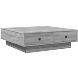  Stolić za kavu boja sivog hrasta 90x90x28 cm konstruirano drvo | shoptok.hr