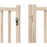  Vrata za pse s vratašcima 12 panela sklopiva 960 cm drvo topole | shoptok.hr
