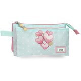 Enso HEARTS prazna pernica sa 3 pregrade - mint Cene