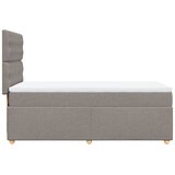  Krevet s oprugama i madracem smeđesivi 80x200 cm od tkanine | shoptok.hr