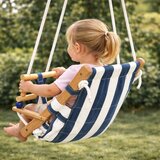 GINGER dečija drvena ljuljaška, ležaljka – pamučno sedište, zaštitna daska, za unutrašnju i spoljašnju upotrebu ( JXS-3026-2 ) | Eponuda.com