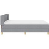  s opruga kutije Svijetlo siva 200 x 140 cm tkanina | shoptok.hr
